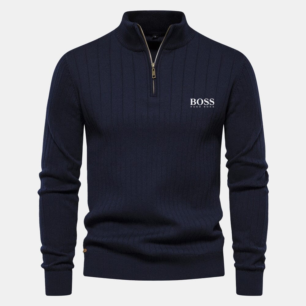 Hugo Boss Zip Classic Strickpullover Kleiderkunst 