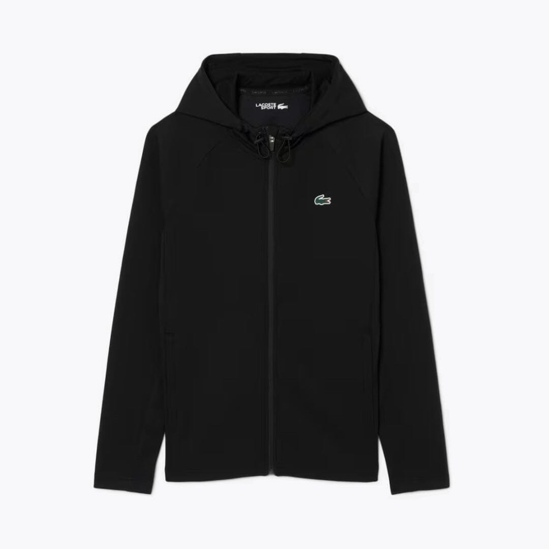 Lacoste Atmungsaktive Sport-Trainingsjacke Kleiderkunst Schwarz S 