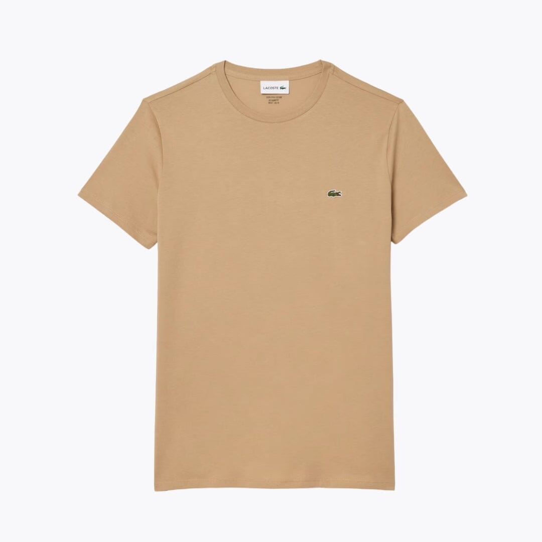Lacoste Cotton Pima T-Shirt Kleiderkunst Beige S 