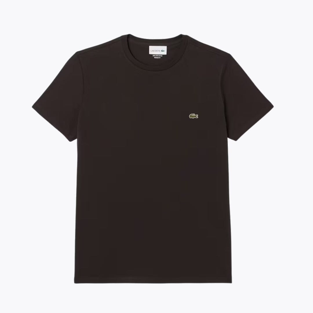 Lacoste Cotton Pima T-Shirt Kleiderkunst Braun S 