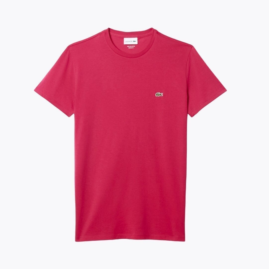Lacoste Cotton Pima T-Shirt Kleiderkunst Himbeerrosa S 