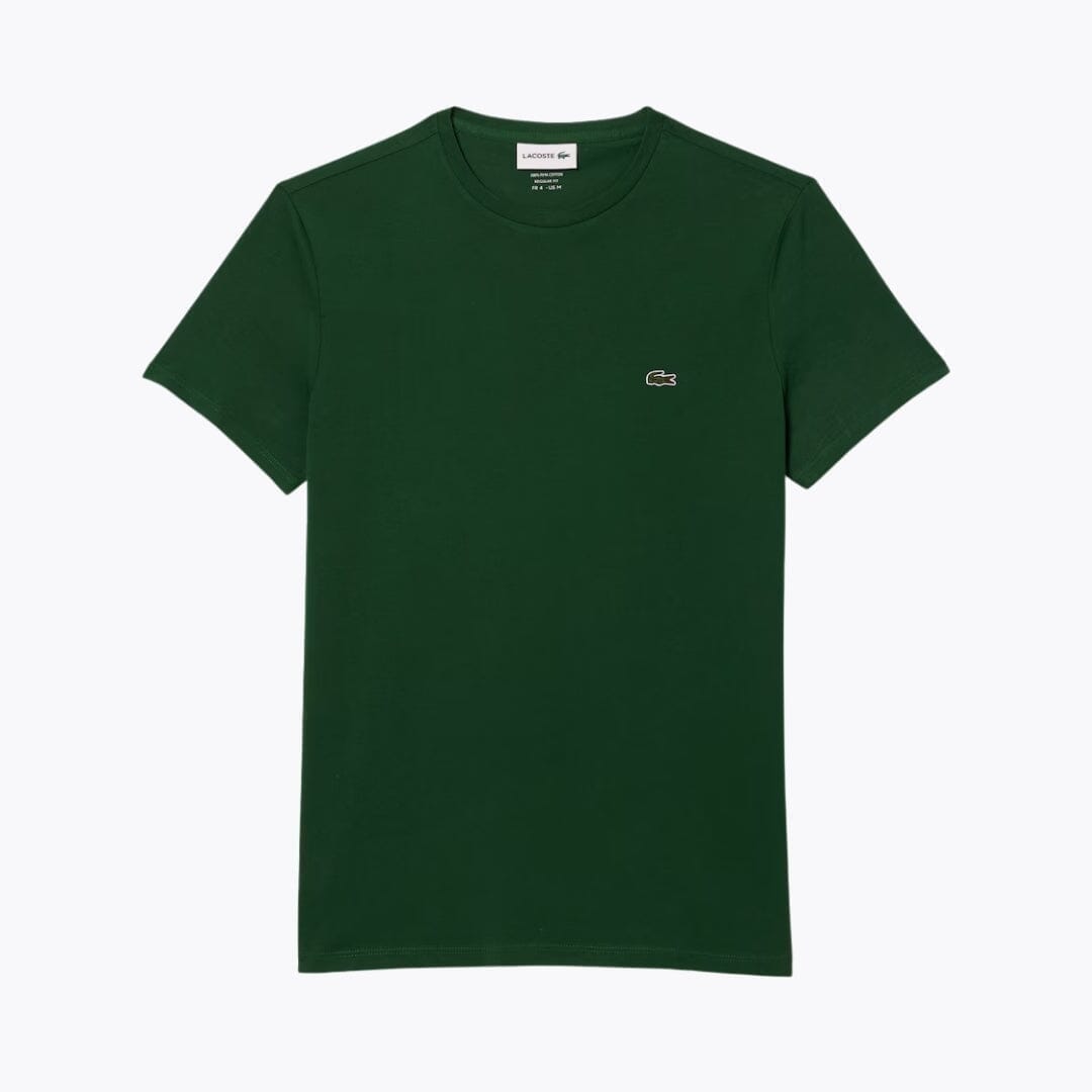 Lacoste Cotton Pima T-Shirt Kleiderkunst Kiefergrün S 