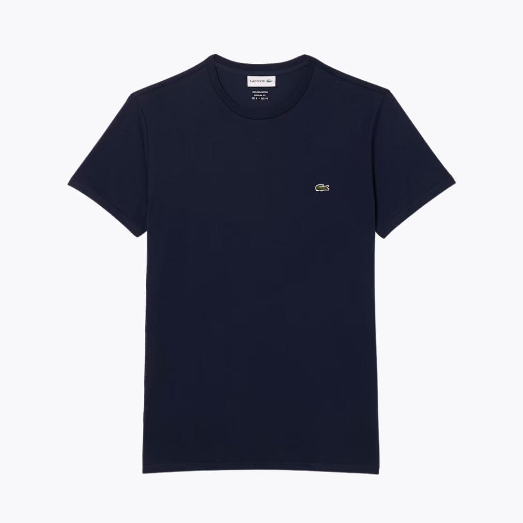 Lacoste Cotton Pima T-Shirt Kleiderkunst Mitternachtsblau S 