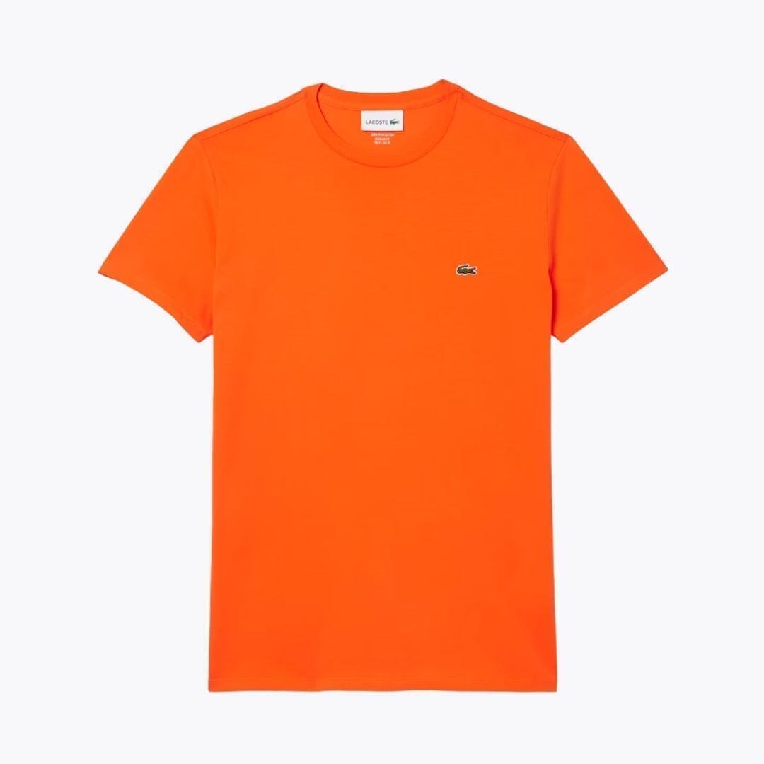 Lacoste Cotton Pima T-Shirt Kleiderkunst Orange S 